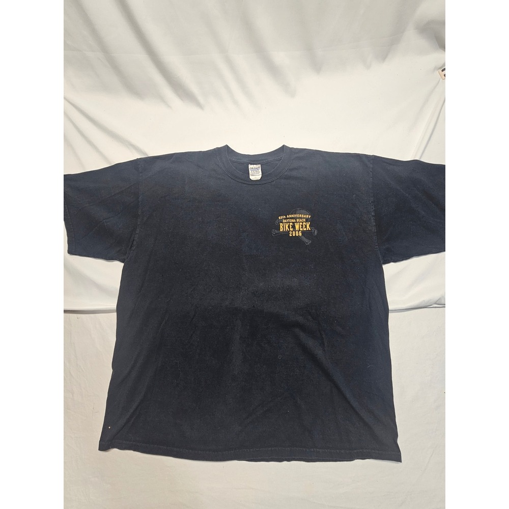 Gildan Daytona Beach Bike Week 2006 65th Anniversary T-Shirt Mens 2XL Black